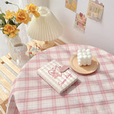 Pastel Plaid Tablecloth